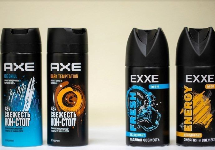 PATENTUS Achieved Recognition of EXXE Shower Gel and Deodorant Packaging as Imitation of AXE Packaging